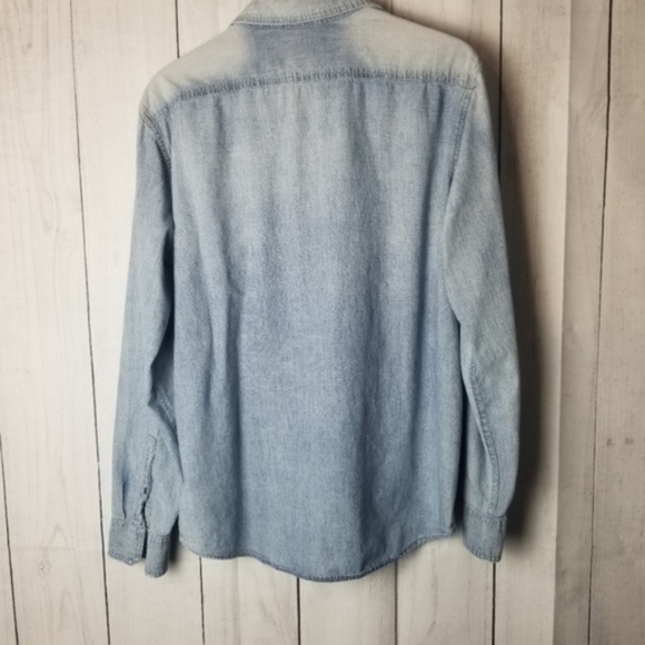 Michael Kors Chambray Button Down Top - Picture 2 of 6